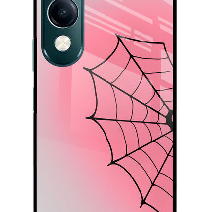 Pink Web iQOO Z10 Lite 5G Glass Case Back Cover by Casekaro