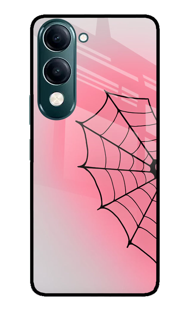 Pink Web iQOO Z10 Lite 5G Glass Case Back Cover by Casekaro