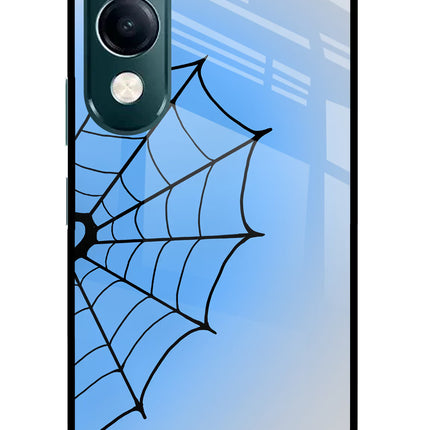 Blue Web iQOO Z10 Lite 5G Glass Case Back Cover by Casekaro