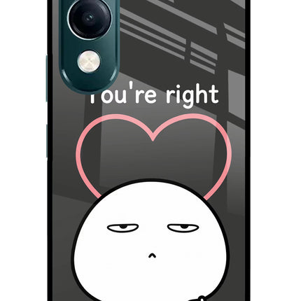 You're Right iQOO Z10 Lite 5G Glass Case