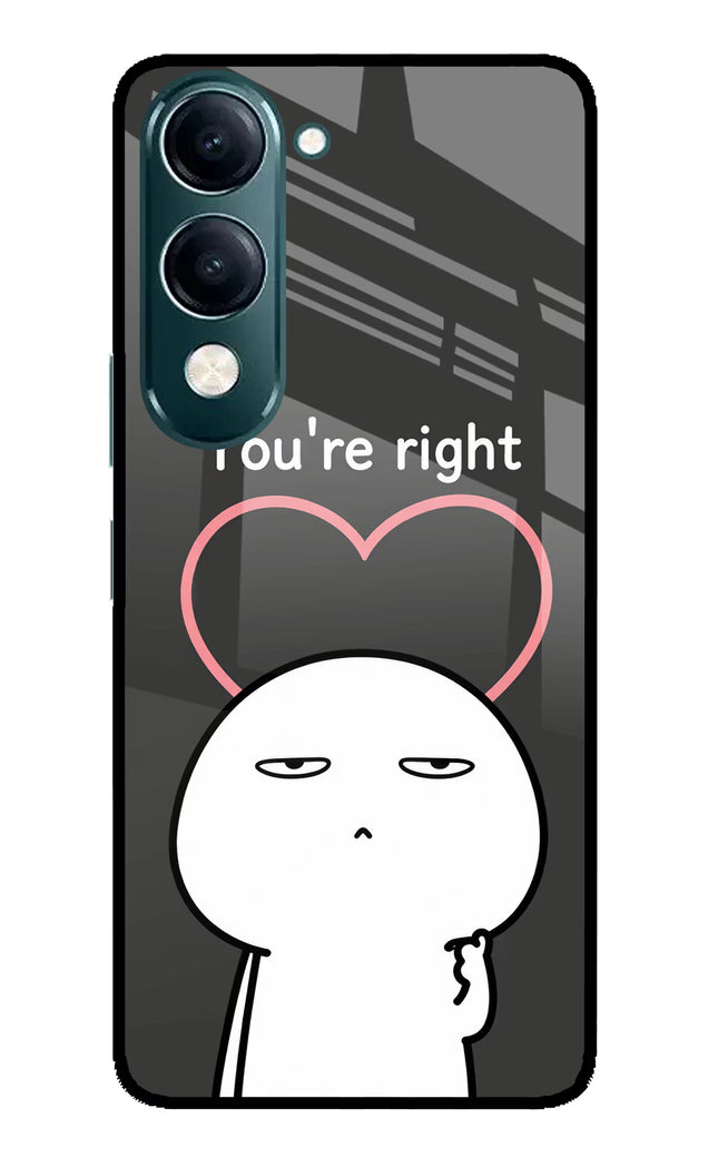 You're Right iQOO Z10 Lite 5G Glass Case Back Cover by Casekaro