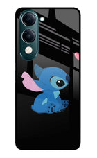 Stitch Crush iQOO Z10 Lite 5G Glass Case Back Cover by Casekaro