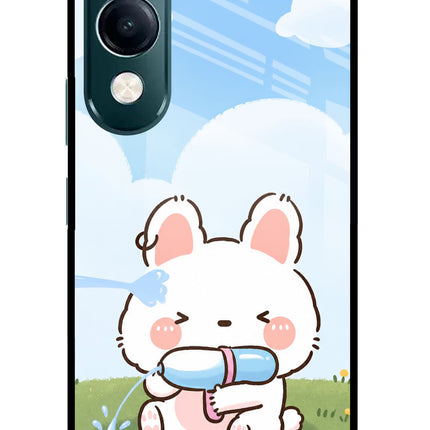 Bunny Treat iQOO Z10 Lite 5G Glass Case Back Cover by Casekaro