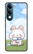 Bunny Treat iQOO Z10 Lite 5G Glass Case Back Cover by Casekaro