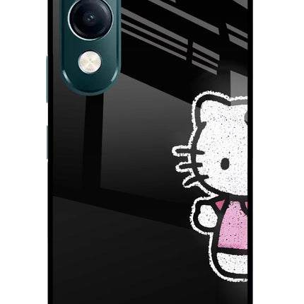 Kitty Charm iQOO Z10 Lite 5G Glass Case Back Cover by Casekaro