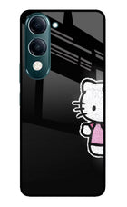 Kitty Charm iQOO Z10 Lite 5G Glass Case Back Cover by Casekaro