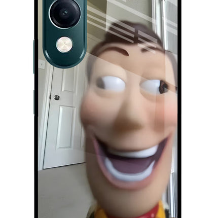 Side Eye Woody iQOO Z10 Lite 5G Glass Case Back Cover by Casekaro
