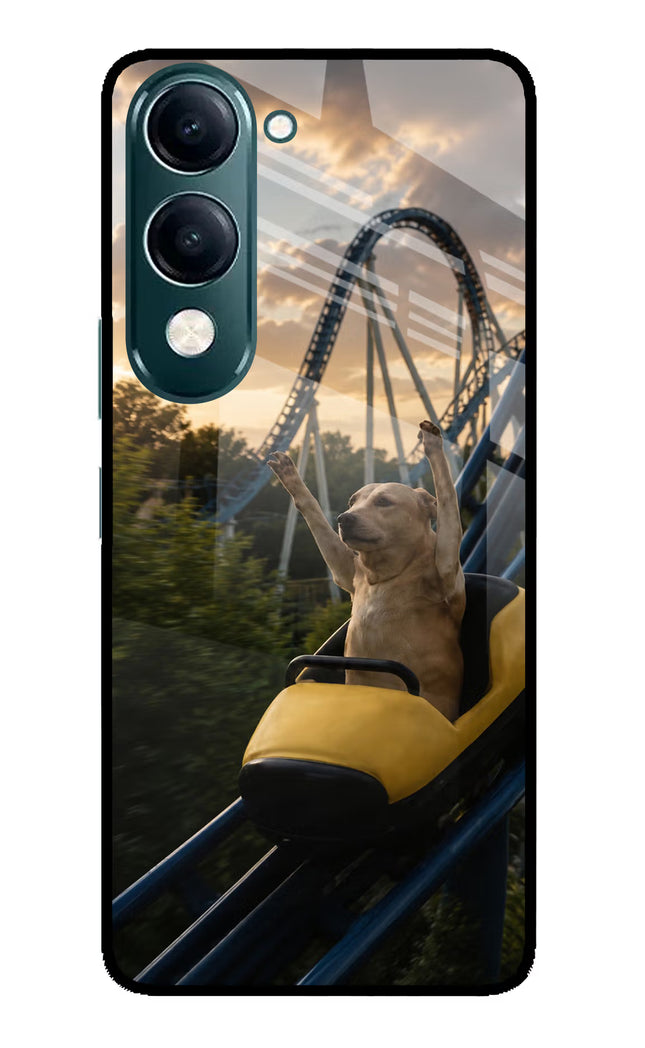 Rollercoaster Dog iQOO Z10 Lite 5G Glass Case Back Cover by Casekaro