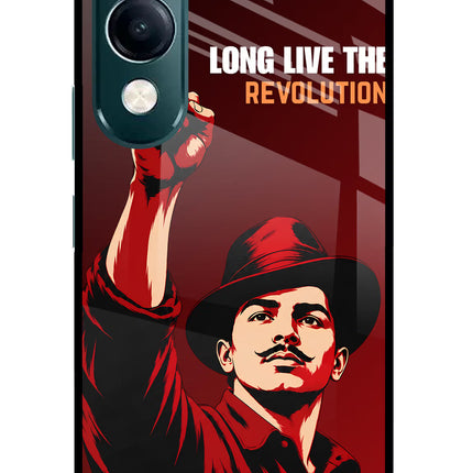 Bhagat Singh Revolution iQOO Z10 Lite 5G Glass Case