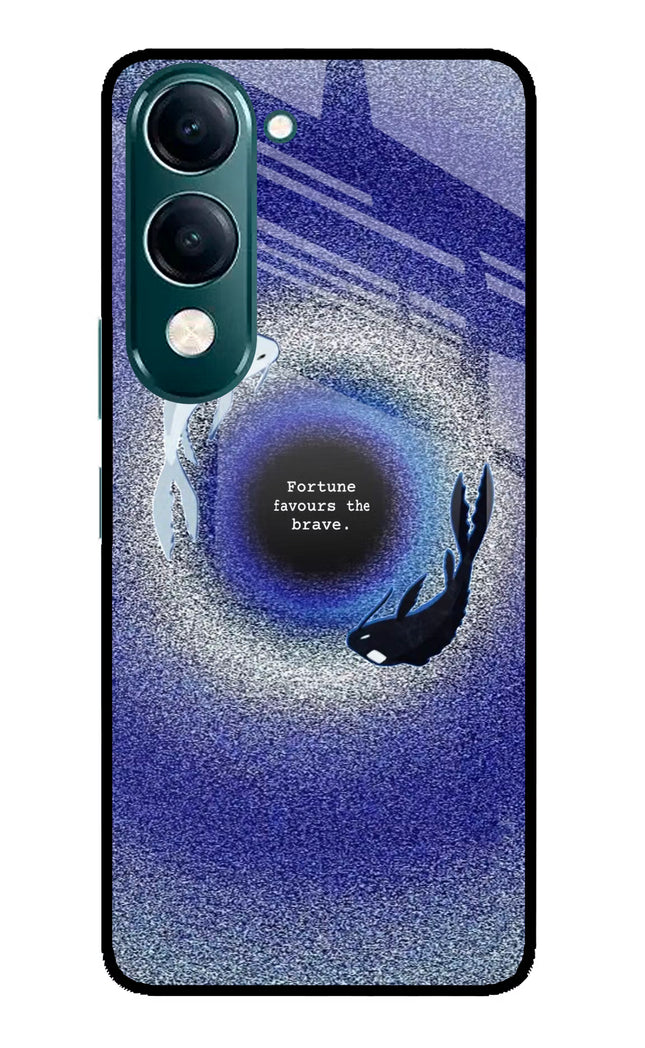Dark Koi iQOO Z10 Lite 5G Glass Case Back Cover by Casekaro