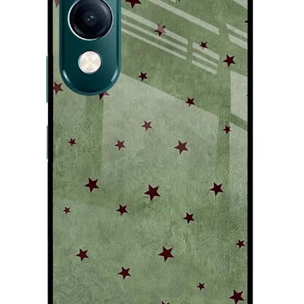 Green Stars iQOO Z10 Lite 5G Glass Case