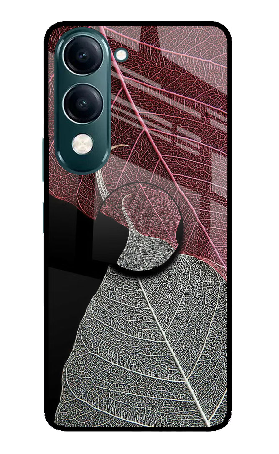 Leaf Pattern iQOO Z10 Lite 5G Pop Case, Glass case