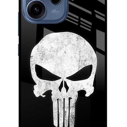 Punisher Skull Oppo Reno15c 5G Glass Case Back Cover by Casekaro