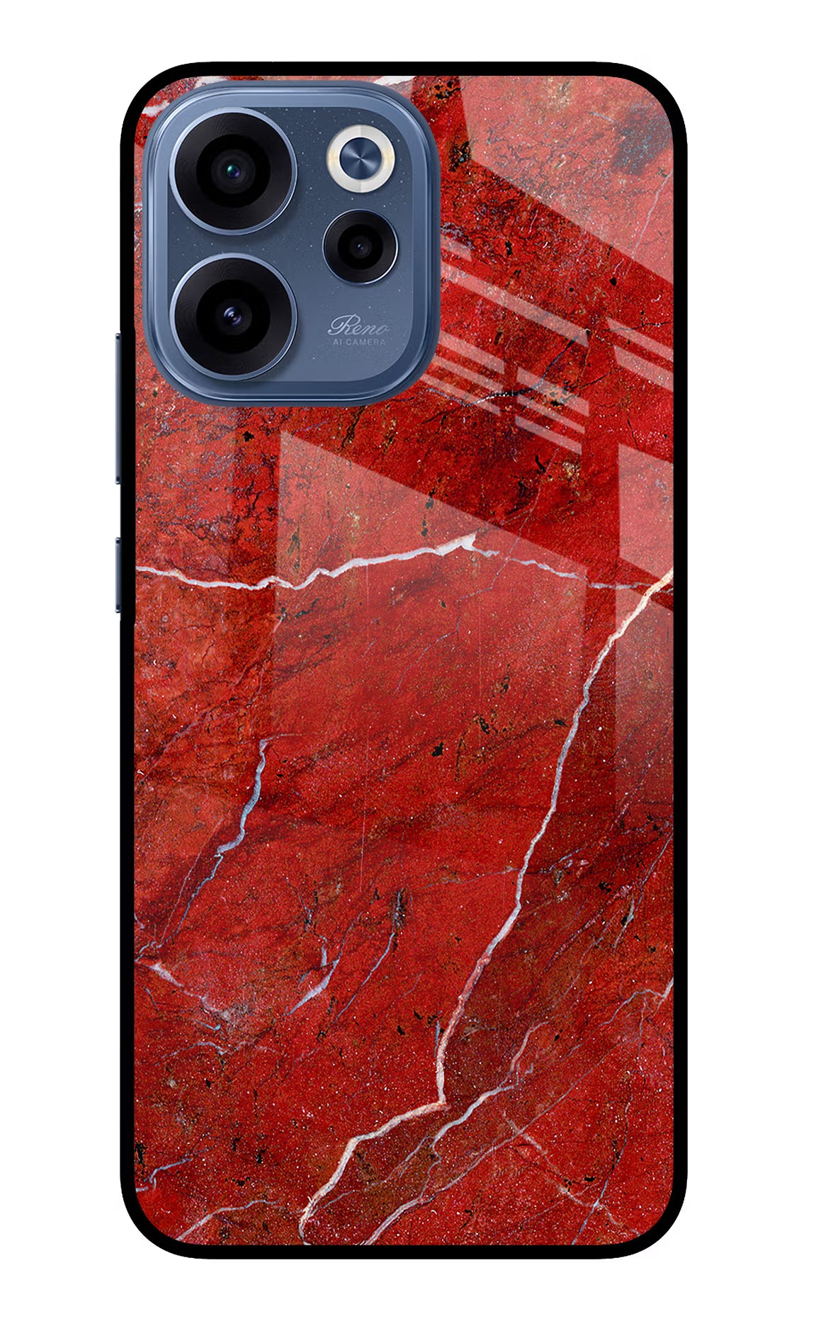 Red Marble Design Oppo Reno15c 5G Glass Case