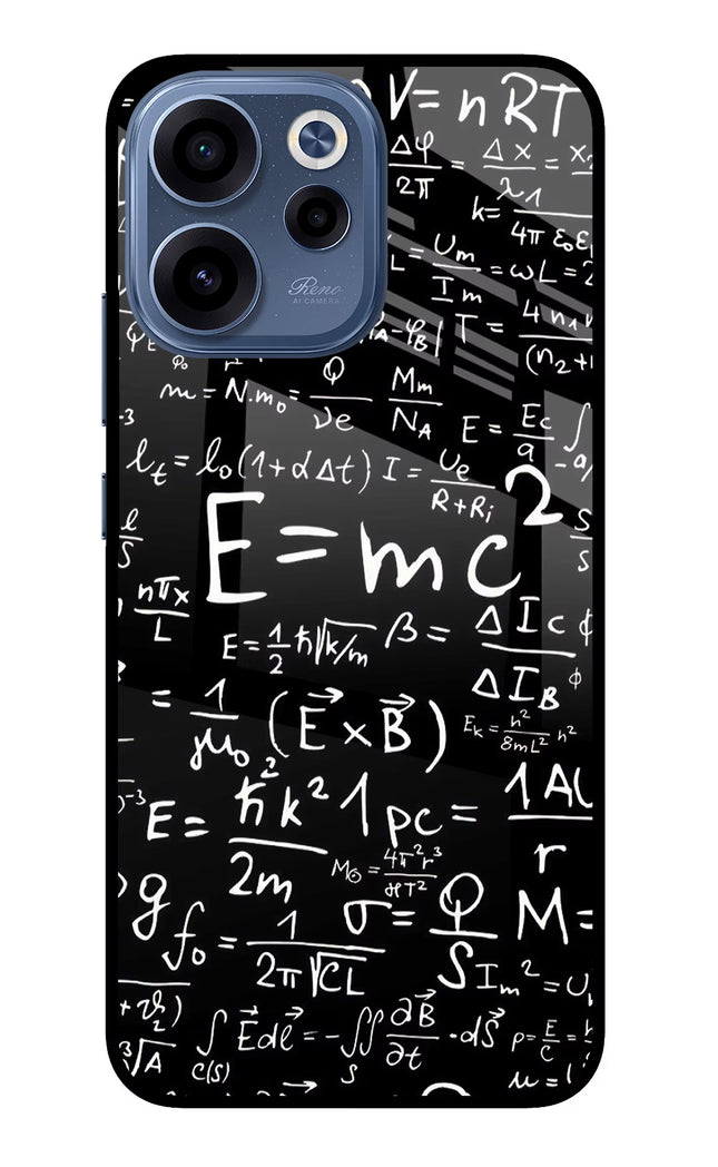 Physics Formula Oppo Reno15c 5G Glass Case Back Cover by Casekaro