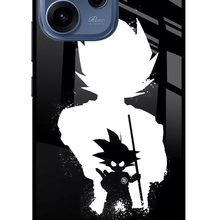 Goku Shadow Oppo Reno15c 5G Glass Case Back Cover by Casekaro