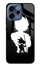 Goku Shadow Oppo Reno15c 5G Glass Case Back Cover by Casekaro
