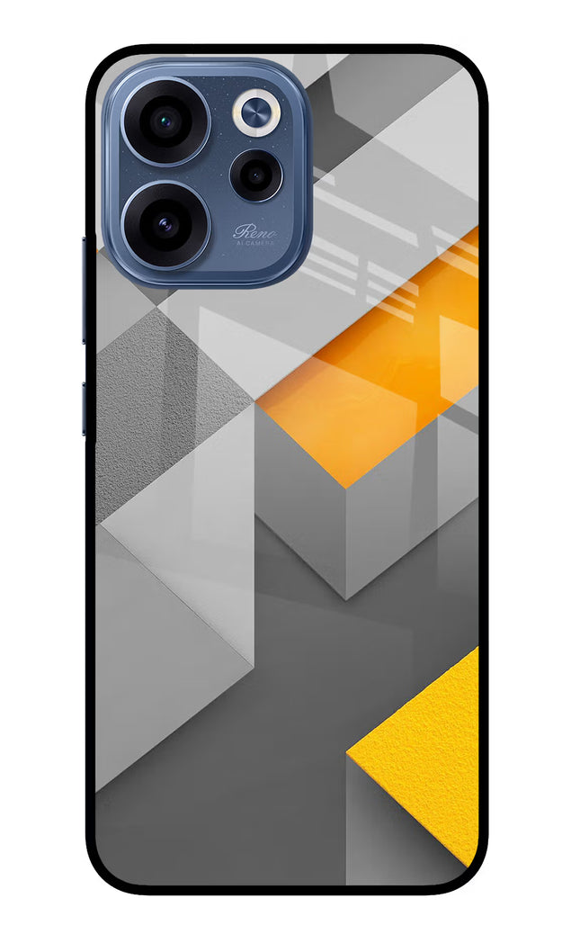 Abstract Oppo Reno15c 5G Glass Case Back Cover by Casekaro