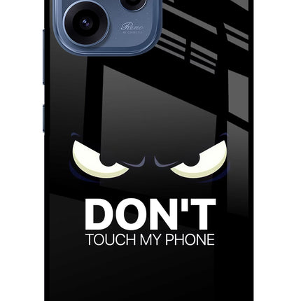 Don'T Touch My Phone Oppo Reno15c 5G Glass Case Back Cover by Casekaro