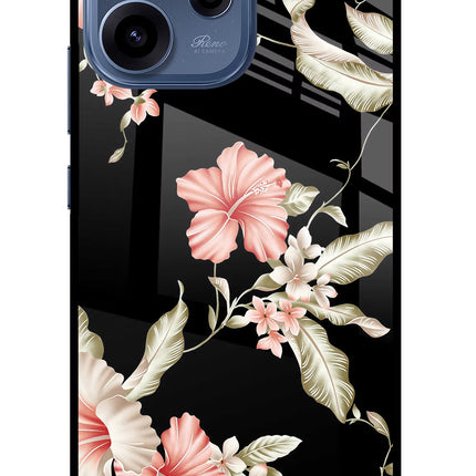 Flowers Oppo Reno15c 5G Glass Case Back Cover by Casekaro