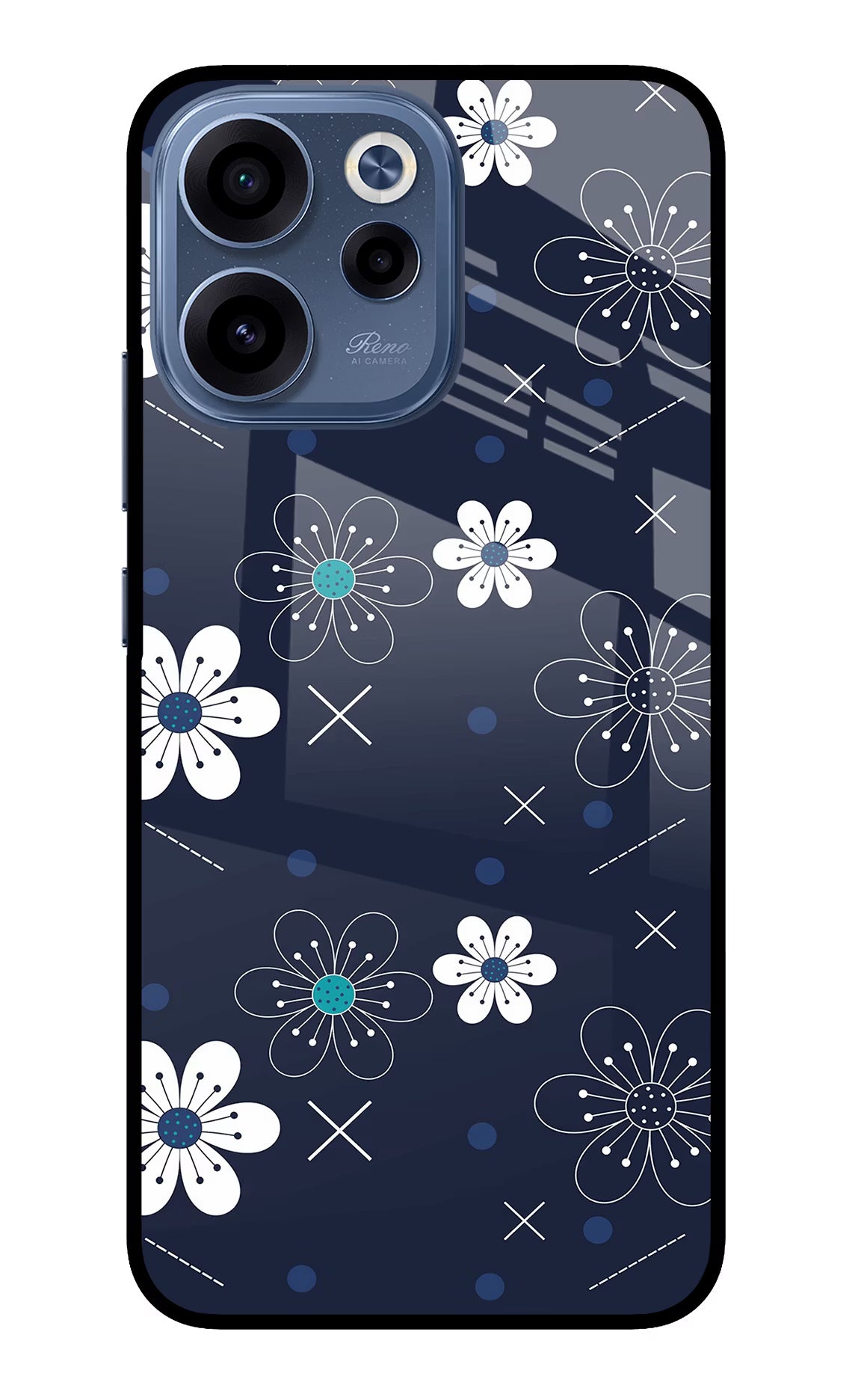 Flowers Oppo Reno15c 5G Glass Case