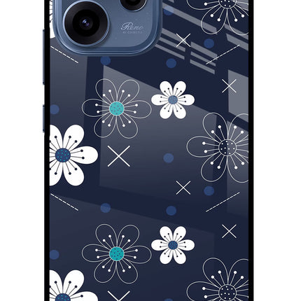 Flowers Oppo Reno15c 5G Glass Case Back Cover by Casekaro
