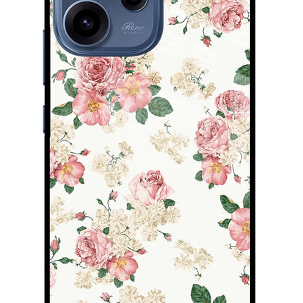 Flowers Oppo Reno15c 5G Glass Case Back Cover by Casekaro