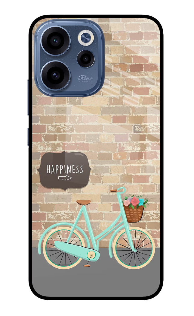 Happiness Artwork Oppo Reno15c 5G Glass Case Back Cover by Casekaro