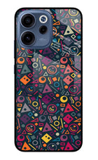 Geometric Abstract Oppo Reno15c 5G Glass Case Back Cover by Casekaro