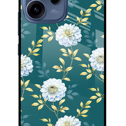Flowers Oppo Reno15c 5G Glass Case Back Cover by Casekaro