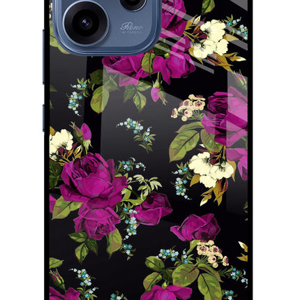 Flowers Oppo Reno15c 5G Glass Case Back Cover by Casekaro