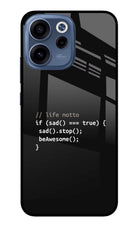 Life Motto Code Oppo Reno15c 5G Glass Case Back Cover by Casekaro