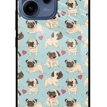 Pug Dog Oppo Reno15c 5G Glass Case Back Cover by Casekaro
