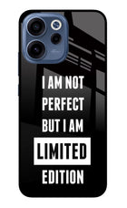 I Am Not Perfect But I Am Limited Edition Oppo Reno15c 5G Glass Case Back Cover by Casekaro