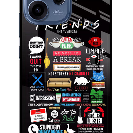 FRIENDS Oppo Reno15c 5G Glass Case Back Cover by Casekaro