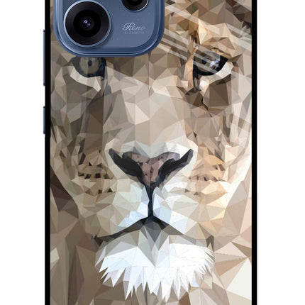 Lion Art Oppo Reno15c 5G Glass Case Back Cover by Casekaro