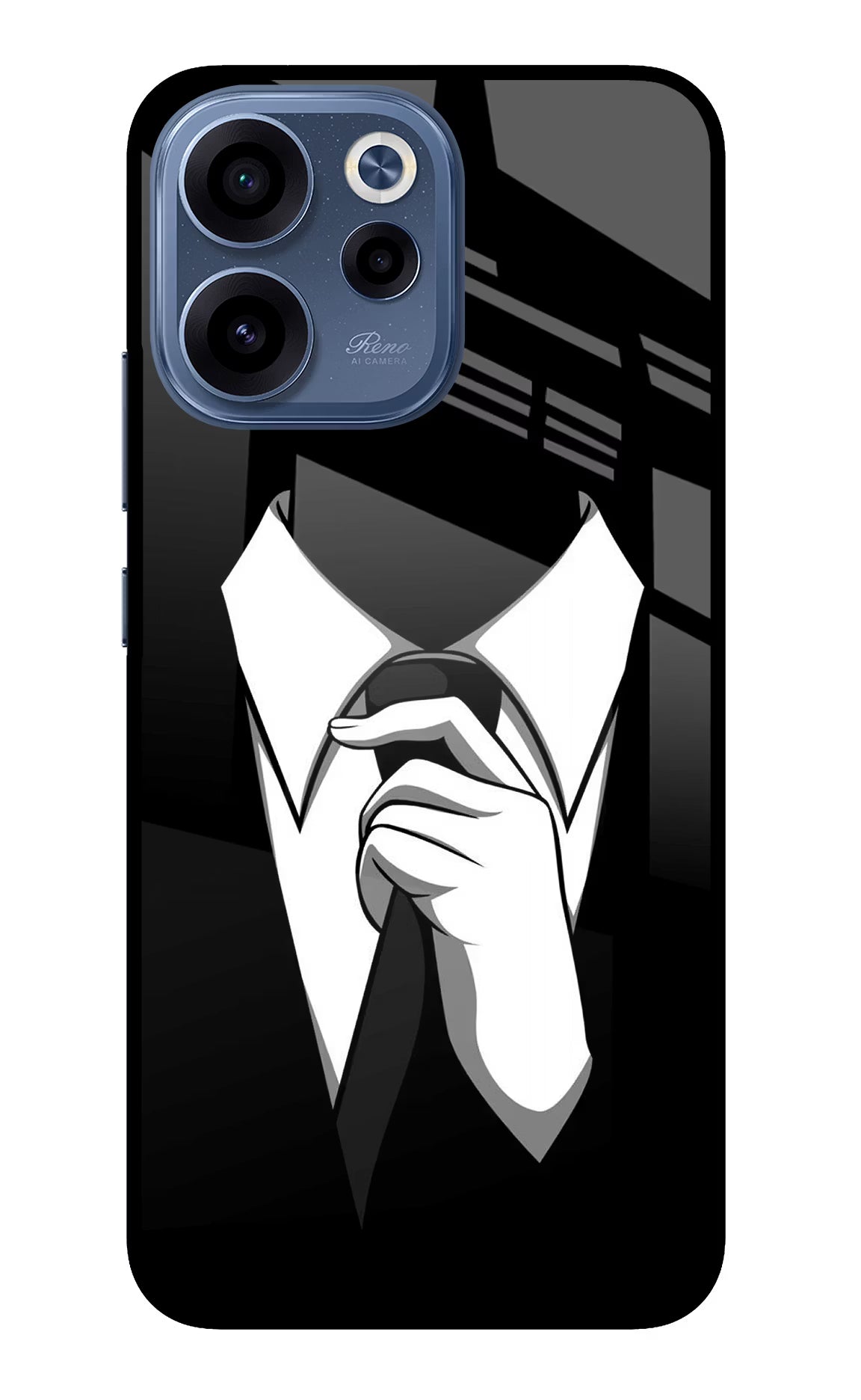 Black Tie Oppo Reno15c 5G Glass Case