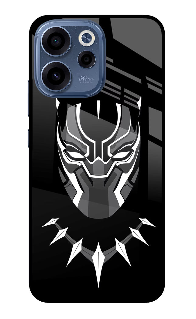 Black Panther Oppo Reno15c 5G Glass Case Back Cover by Casekaro