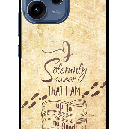 I Solemnly swear that i up to no good Oppo Reno15c 5G Glass Case Back Cover by Casekaro