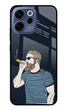 Smoking Oppo Reno15c 5G Glass Case Back Cover by Casekaro