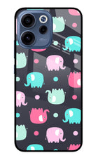 Elephants Oppo Reno15c 5G Glass Case Back Cover by Casekaro