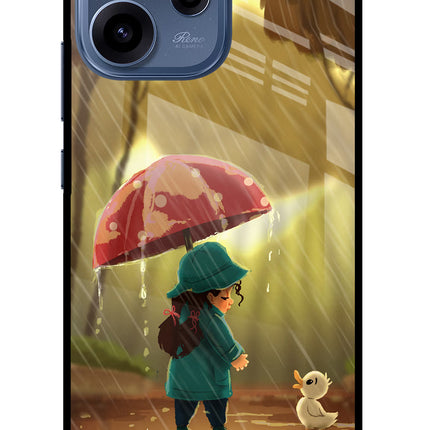 Rainy Day Oppo Reno15c 5G Glass Case Back Cover by Casekaro