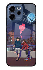 Chilling Couple Oppo Reno15c 5G Glass Case Back Cover by Casekaro
