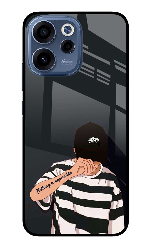 Aesthetic Boy Oppo Reno15c 5G Glass Case Back Cover by Casekaro