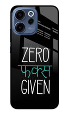 Zero Fucks Given Oppo Reno15c 5G Glass Case Back Cover by Casekaro