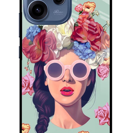 Pretty Girl Oppo Reno15c 5G Glass Case Back Cover by Casekaro