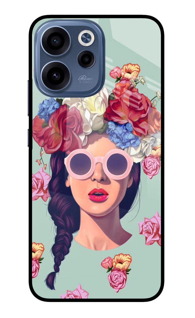 Pretty Girl Oppo Reno15c 5G Glass Case Back Cover by Casekaro