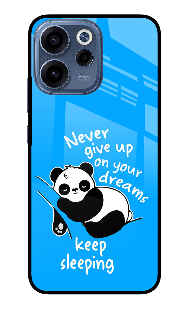 Keep Sleeping Oppo Reno15c 5G Glass Case Back Cover by Casekaro