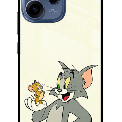 Tom & Jerry Oppo Reno15c 5G Glass Case Back Cover by Casekaro