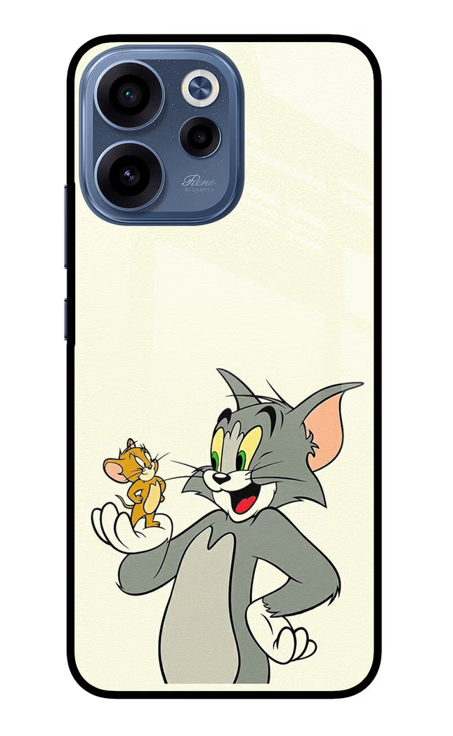 Tom & Jerry Oppo Reno15c 5G Glass Case Back Cover by Casekaro
